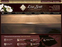 Tablet Screenshot of lisascottfuneralhome.com